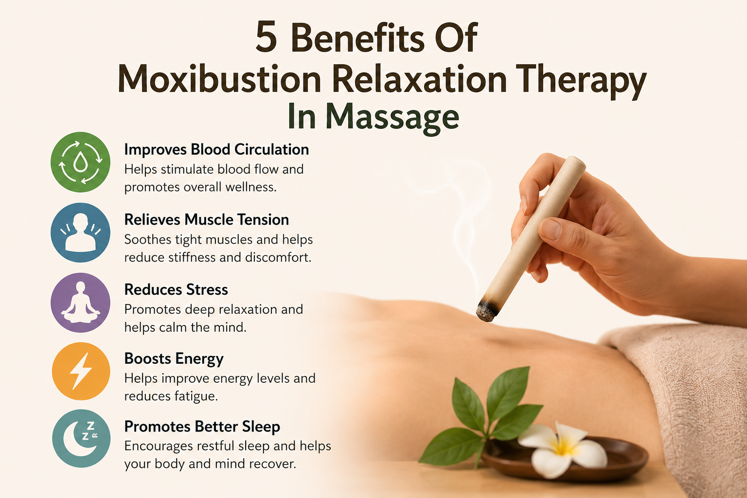 5 Benefits of Moxibustion Relaxation Therapy in Massage